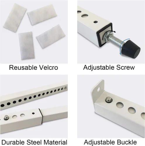 Miniatura 4 de Jeacent Adjustable Window Security Bar 2 Pcs, Patio Door Lock - Sturdy Steel, Extends from 15 1/2" to 29 1/2