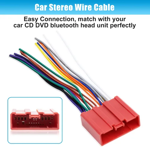 Miniatura 3 de Arnés de cables de radio estéreo para coche, cable de reemplazo para Mazda 2 3 5 6, adaptador de cableado de audio y video