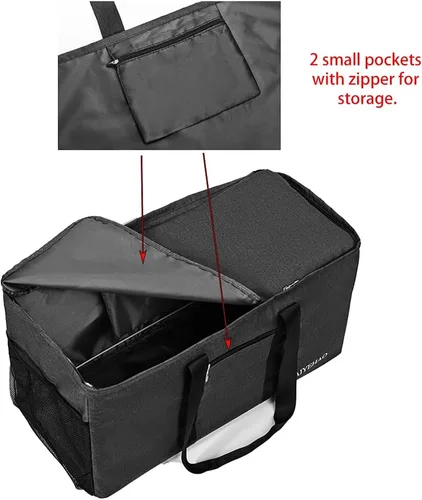 Miniatura 7 de YELAIYEHAO Bolsa de mano grande con tapa, plegable plegable