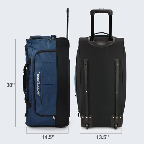 Miniatura 5 de Pacific Gear Ruedas de lona rodantes, equipaje de 30 pulgadas, bolsa de hockey, resistente