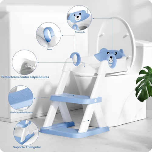 Miniatura 2 de Asiento de Entrenamiento de Baño, Asiento de Inodoro Mejorado para Niños y Niñas, Asiento de Entrenamiento de Baño 2 en 1 para Niños, Asiento