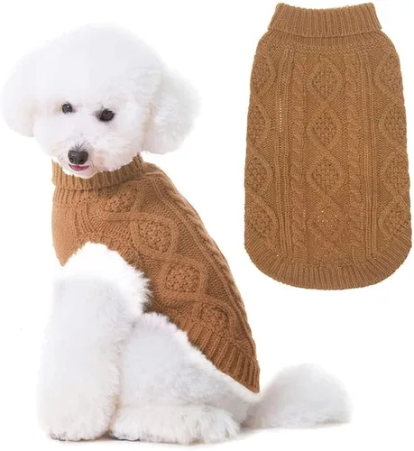 Miniatura 19 de BINGPET Suéter de Punto Térmico para Perros Pequeños, Medianos y Grandes, Abrigo de Invierno para Perros y Gatos, Conjuntos de Sudaderas Cálidas