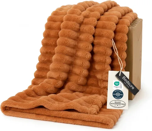 Miniatura 38 de Bedsure GentleSoft - Manta de forro polar azul para sofá, mantas suaves y acogedoras para mujer, lindas mantas pequeñas para niñas, azul claro, 108