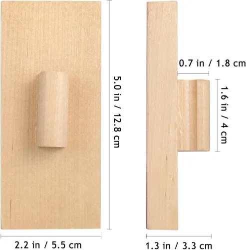 Miniatura 7 de Totority Bloques de arena de madera, instrumentos musicales, 5 pares, juguetes de percusión de madera de haya natural para niños pequeños y niños