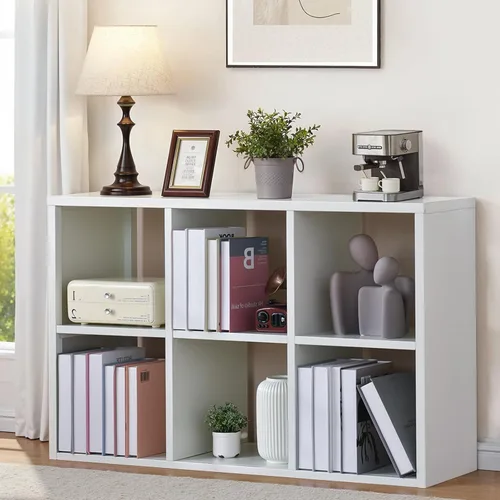 Miniatura 10 de Gabinetes Curio de metal de 5 niveles, gabinete moderno de 71 pulgadas de alto con 4 estantes ajustables, vitrina para oficina en casa, sala