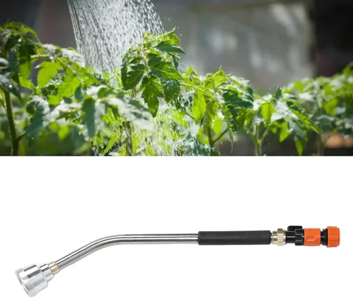 Miniatura 2 de Luqeeg Varita de riego, manguera de jardín, boquilla de manguera larga, boquilla rociadora de riego con rociador ergonómico para regar plantas