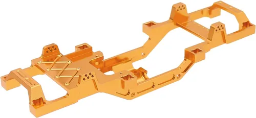 Marco de chasis de metal completo para FMS 1/24 Power Wagon FCX24 RC Crawler Car Model Upgrade Part (dorado)