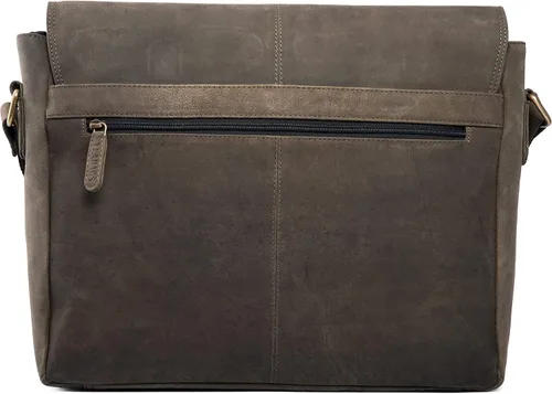 Miniatura 7 de LEABAGS Maletines de cuero para hombre - Bolso Cambridge de cuero genuino para portátil de 15 pulgadas - Bolso de mensajero vintage