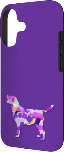 Miniatura 2 de Labrador Retriever Dog Silhouette Purple Pink Yellow Blue Case for iPhone 17