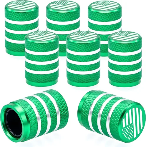 Miniatura 13 de 4 piezas de tapas de válvula de rueda con forma de punta, válvula de rueda de aleación de aluminio con punta, universal para automóviles, SUV