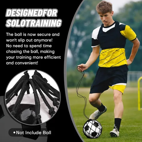 Miniatura 5 de Soccer Kick Trainer 2 Psc with Return Net - Football Training Equipment for Boys & Girls - Practice Gear Compatible with Size 3 4 5 Balls