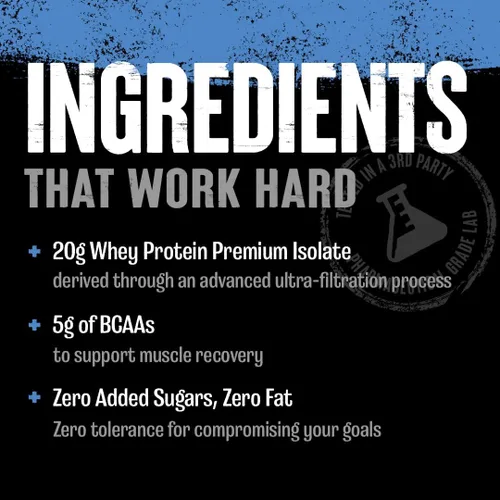 Miniatura 6 de Polvo de Proteína Aislada de Suero Claro - Fácil de Digerir y Mezclar, 5g BCAA, Delicioso y Jugoso, Bebida Refrescante para Cualquier Momento