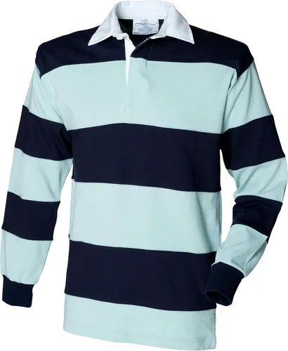 Miniatura 4 de Camisa de rugby de manga larga con rayas cosidas en la primera fila