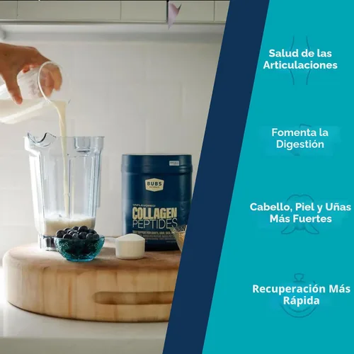 Miniatura 2 de BUBS Naturals Péptidos de colágeno en polvo, colágeno para mujeres y hombres, péptidos hidrolizados, sin sabor, obtenido de ganado alimentado
