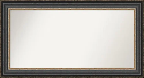 Miniatura 529 de Amanti Art Espejo personalizado, espejo de baño negro puente, espejo de pared o espejo de tocador de baño sobre el fregadero (26 x 26 pulgadas)