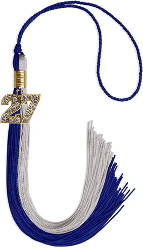 Miniatura 19 de Endea Graduation Borla de doble color con dije dorado (negro/oro brillante, 2022)