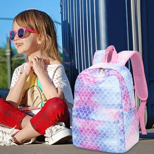 Miniatura 3 de CAMTOP Juego de morral y lonchera para niñas de preescolar y primaria
