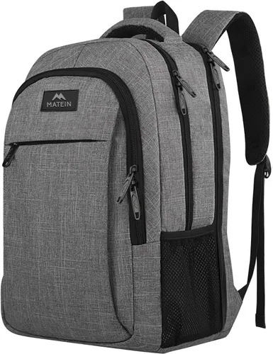 Mochila para portátil de viaje, para negocios, antirrobo, delgada, duradera, con puerto de carga USB, resistente al agua, para colegio, para mujeres