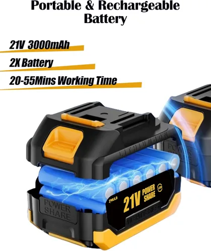 Miniatura 5 de Kit de limpieza inalámbrico 4 en 1 – Lavadora portátil de coche, aspiradora, soplador de hojas e inflador de neumáticos para exteriores, camping, RV