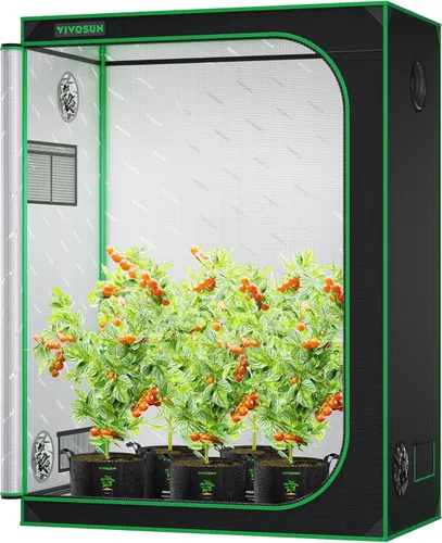 Miniatura 20 de VIVOSUN - Tienda de cultivo S326 de mylar superreflectante, ventana de observación, base con bandeja, 36 in x 20 in x 63 in para cultivo hidropónico