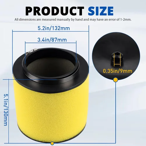 Miniatura 2 de LOCOPOW 17254-HPO-A00 Filtro de aire para Honda Pioneer 700 Foreman 500 Rubicon 500 Rincon 680 Big Red 700 MUV700 SXS700 TRX680FA TRX680FGA TRX500FM