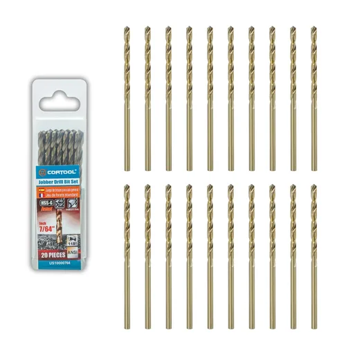 Miniatura 9 de Juego de brocas de cobalto de 1/2 pulgada (6 piezas), juego de brocas de metal M35 HSS de longitud de trabajo para metal duro, acero inoxidable