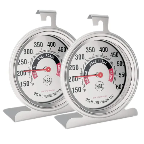 Miniatura 7 de Efeng Termómetro de horno grande de 3.5 pulgadas para horno de gas/eléctrico con gran colgador y base, horno de seguridad, número fácil de leer, sin