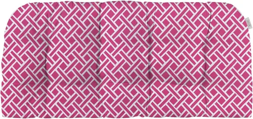 Miniatura 14 de RSH DECOR Cojín de mimbre copetudo de 41 x 19 pulgadas Cojines de columpio para exteriores Cojín de banco de patio resistente al agua Cojines