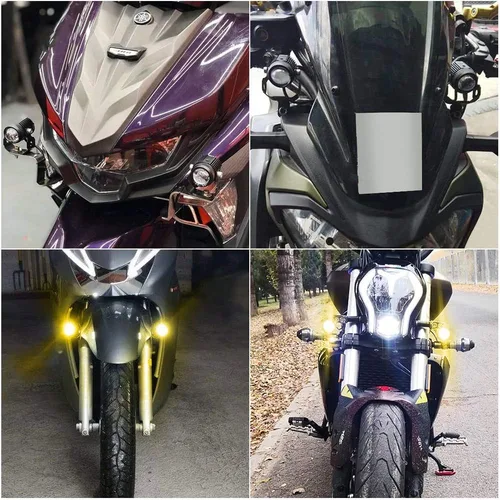 Miniatura 7 de Luz de conducción LED para motocicleta, luz ámbar, función de haz alto y bajo, faros antiniebla para bicicleta, Polaris Yamaha Can Am ATV UTV
