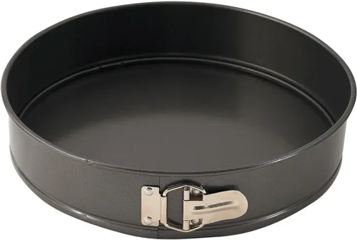 Miniatura 2 de WINCO Molde desmontable con fondo desmontable, 12 pulgadas, acero aluminizado, negro