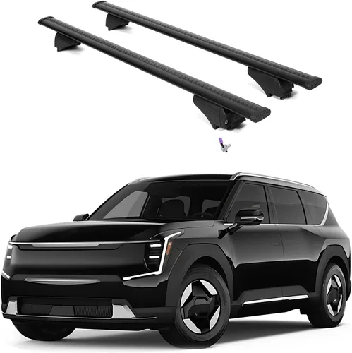 Miniatura 22 de ERKUL - Barras transversales de techo para Alfa Romeo Stelvio 2017-2026 Barras transversales de aluminio con cerradura antirrobo para techo