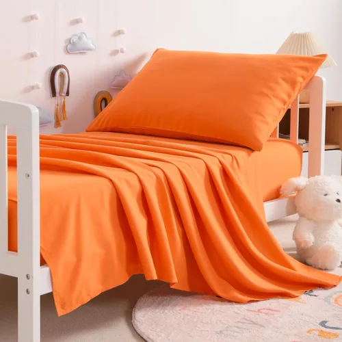 Miniatura 11 de NTBAY Juego de sábanas para niños pequeños, juego de sábanas de microfibra para cuna, sábana encimera, sábana bajera, funda de almohada, ropa