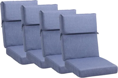 Miniatura 25 de BPS Cojín para silla mecedora de 20 x 20 pulgadas, resistente a la decoloración y al agua, cojines para sillas de patio con funda extraíble