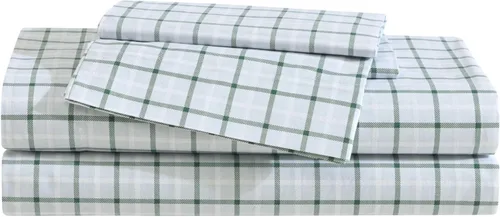 Miniatura 33 de Eddie Bauer - Sábanas tamaño Queen, juego de ropa de cama de percal de algodón, decoración del hogar crujiente y fresca (Canoe Lake Paddle, Queen)