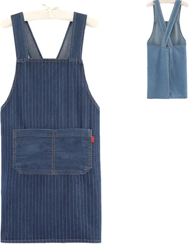 Delantal Jour para adultos, delantal de algodón ligero con bolsillo frontal, ideal para uso diario, delantales para mujeres y hombres