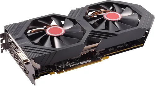 XFX Radeon RX 580 GTS Black Edition 1425MHz OC+, 8GB GDDR5, VR Ready, BIOS dual, 3xDP HDMI DVI, tarjeta gráfica AMD (RX-580P8DBD6)