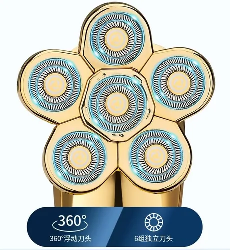 Miniatura 7 de Afeitadoras de cabeza para hombres calvos, pantalla digital 6 en 1, afeitadora eléctrica húmeda y seca, afeitadora de cabeza calva para hombres