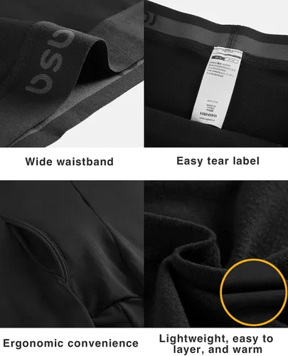 Miniatura 6 de LAPASA Mens Thermal Underwear Bottom Fleece Lined Long Johns Warm Base Layer Pants LightMidHeavy Weight M10