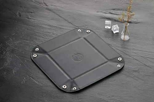 Miniatura 4 de Bandeja de valet para hombre, de piel sintética, bandeja de almacenamiento de piel sintética