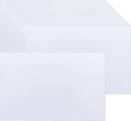 Miniatura 8 de Baisunt Paquete de 25 tarjetas de cartulina negra de 4 x 6 pulgadas en blanco grueso de 92 libras para hacer tarjetas de felicitación, tarjetas
