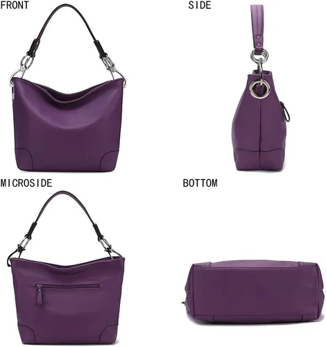 Miniatura 5 de MKF Collection Mia K - Bolso Hobo para mujer, de piel vegana, bolso de hombro holgado, bolso con asa superior