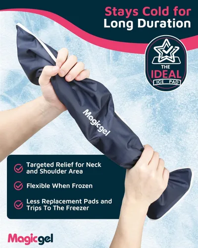 Miniatura 5 de Magic Gel Bolsa de hielo para el cuello, bolsa de hielo para el hombro, envoltura refrescante para el cuello, anillo enfriador, almohadilla fría