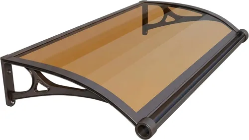 Miniatura 11 de Toldo de policarbonato para ventana exterior de 116 pulgadas x 78 pulgadas x 39 pulgadas, lámina hueca para puerta de patio