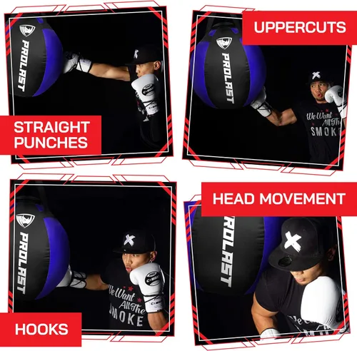 Miniatura 2 de Wrecking Ball Heavy Punching Bag for Adults, Hook and Uppercut, Body Snatcher, Boxing, MMA, Muay Thai Training Equipment, Filled