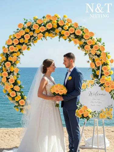 Miniatura 190 de N&T NIETING Flores artificiales, rosas artificiales de color rosa intenso, 50 piezas de flores falsas con tallo para ramos de boda DIY, centros
