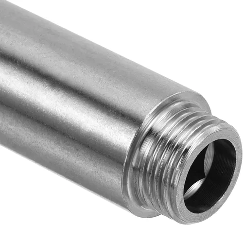 Miniatura 5 de PATIKIL Brazo de extensión de cabezal de ducha, paquete de 2 unidades de rosca macho a hembra de acero inoxidable G1/2 macho a hembra de 1.969 in
