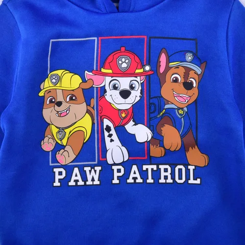 Miniatura 2 de Nickelodeon Paw Patrol Chase, Rubble and Marshall - Sudadera con capucha para niños pequeños y pequeños, color azul