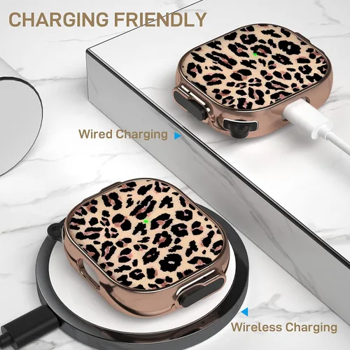 Miniatura 5 de Maxjoy Funda para AirPods 3 con cerradura, bonita funda protectora rígida para AirPod 3 de tercera generación para mujeres y hombres con llavero