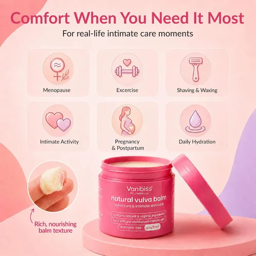 Miniatura 7 de Vanibiss Natural Vulva Balm - Crema Vulva y crema hidratante tópica para el cuidado de la piel tierna, alivia la sequedad, picazón, rozaduras