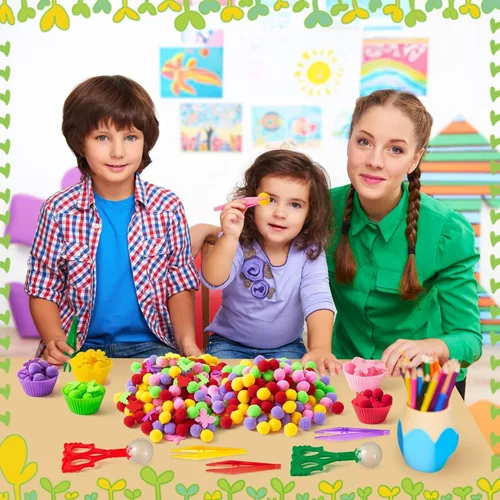 Miniatura 5 de EZdhuawuse Summer Insects - Juguetes sensoriales de relleno de cubo – Regalo de fiesta de verano, 268 piezas, clasificación, clasificación, juego